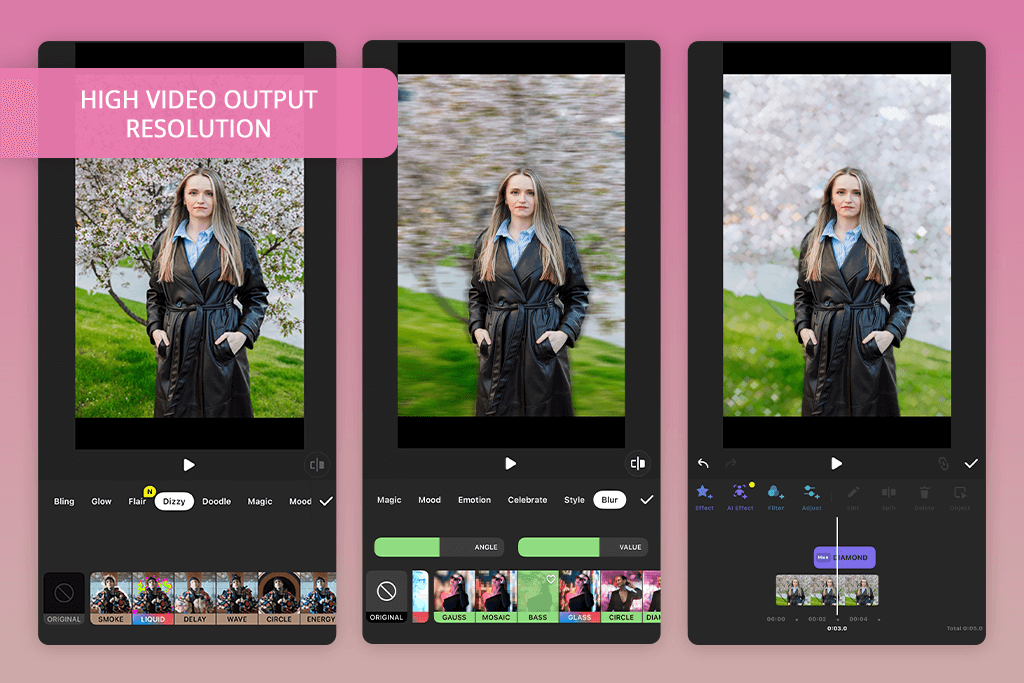 inshot interface