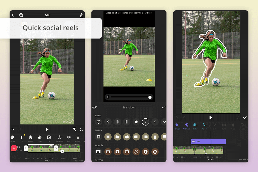 inshot sports video editing app
