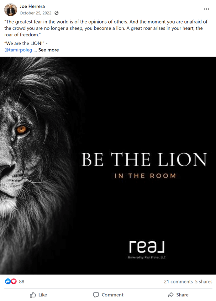 inspirational quotes for facebook post for realtor
