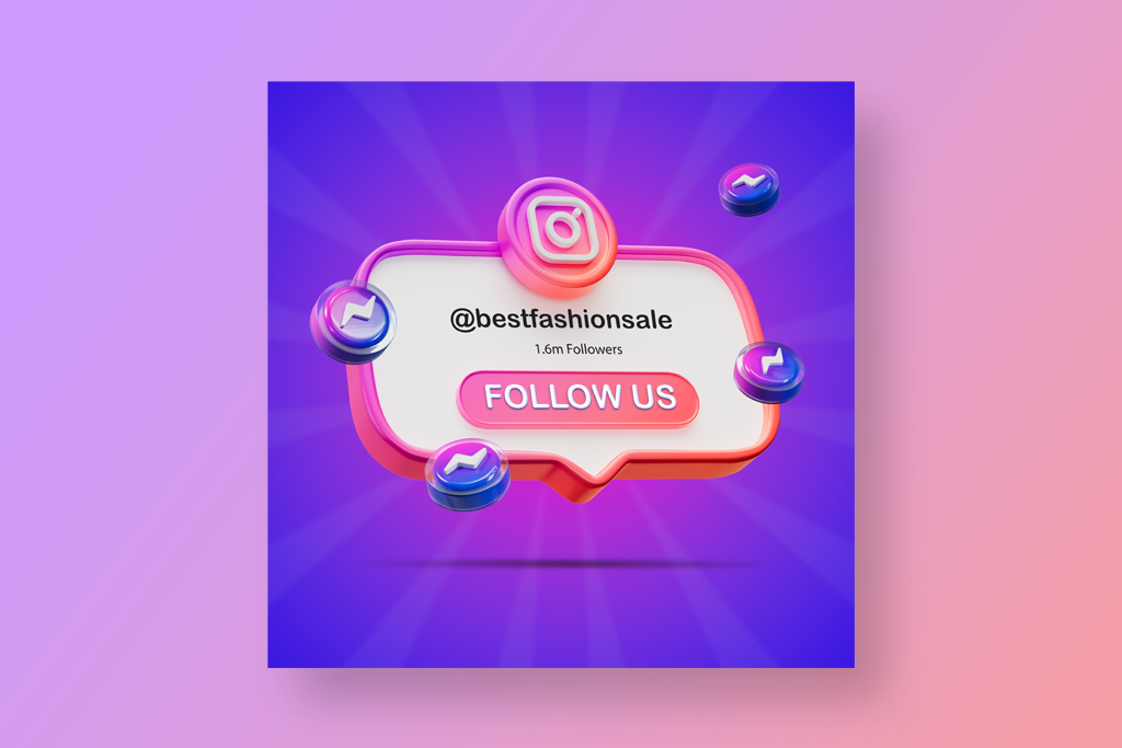 instagram banner maker layered graphics