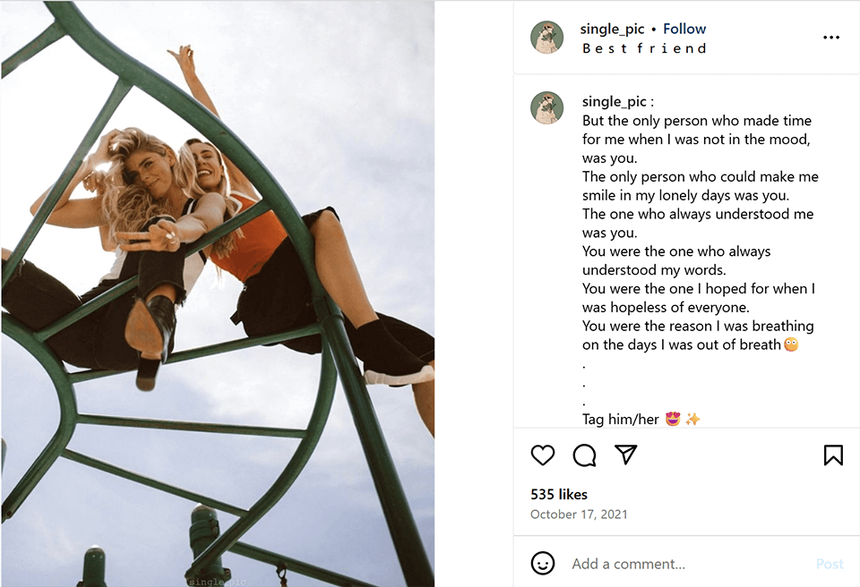 instagram best friend pose for 2 playground