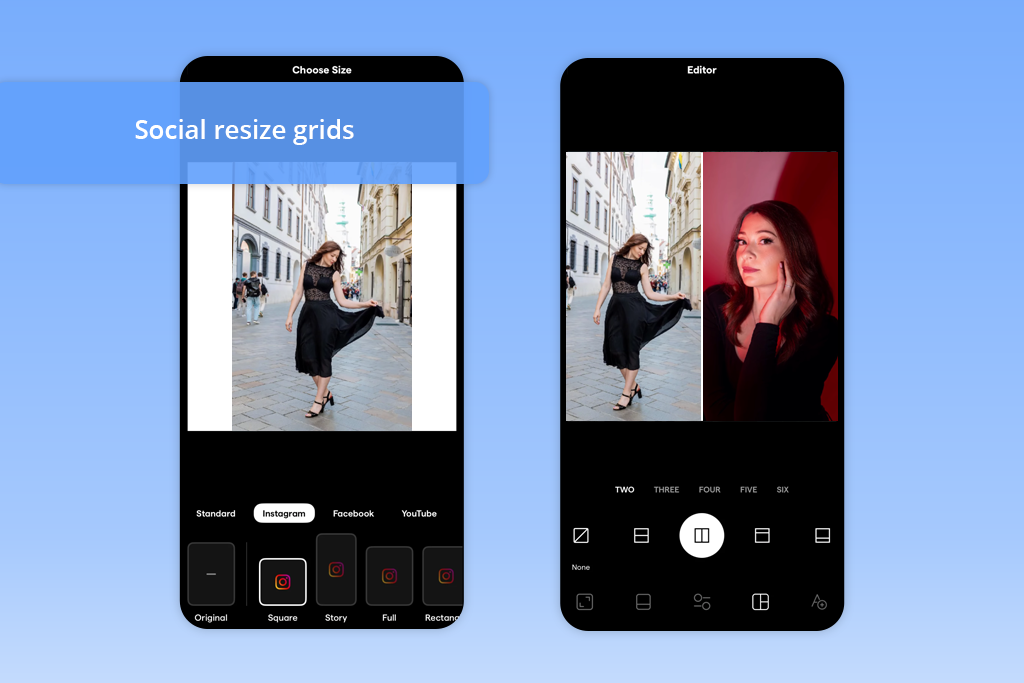 best photo grid maker instasize photo grid interface