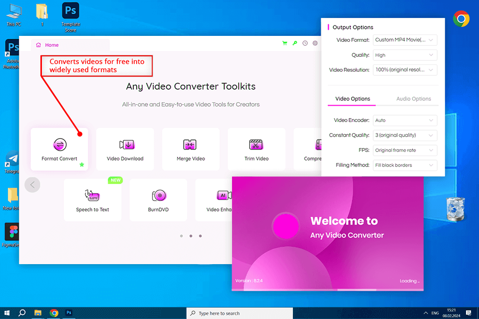 any video converter interface