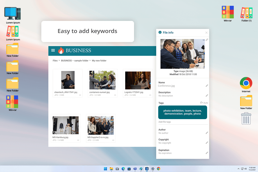 interface filecamp photo organizing software