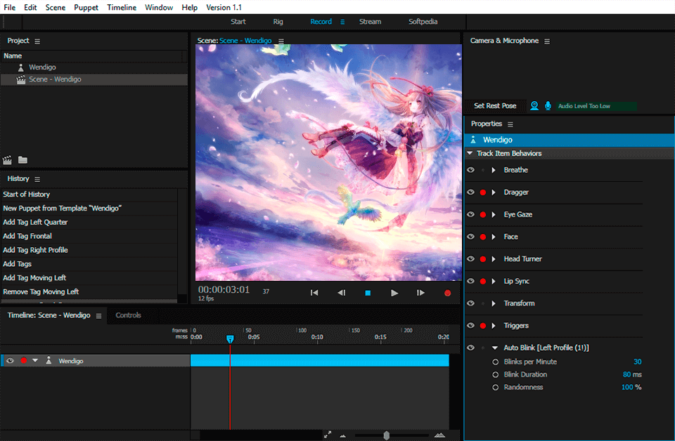 animateur de personnages logiciel d'animation pour interface anime