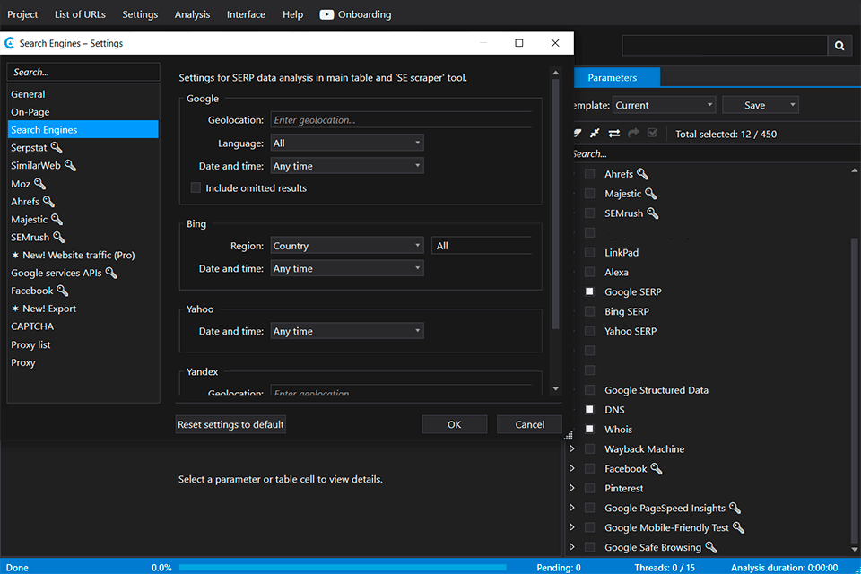 netpeak checker software review interface