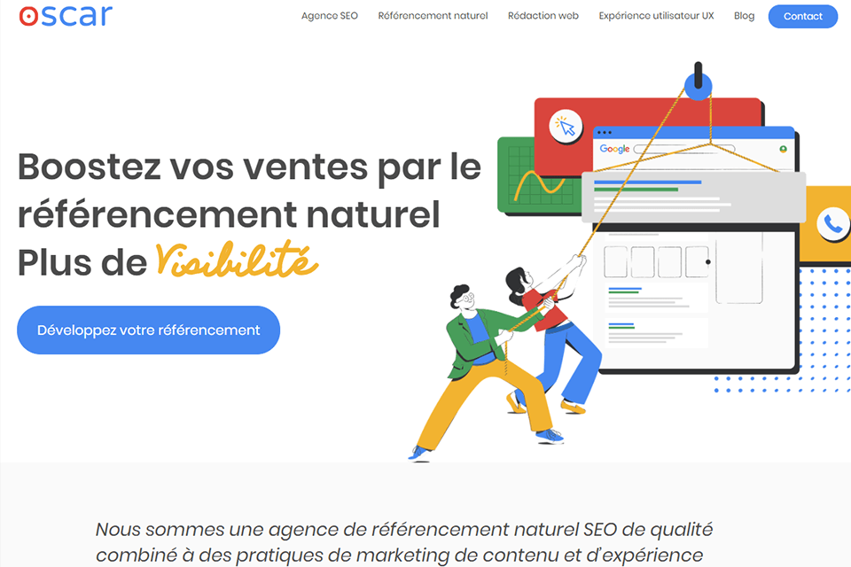 oscar agence de marketing interface digital