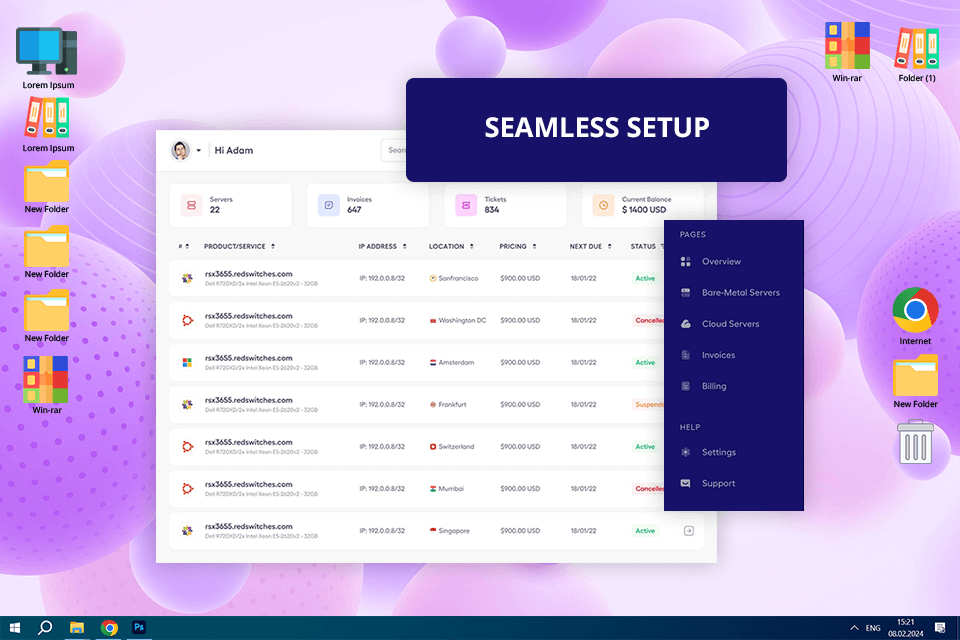 redswitches interface