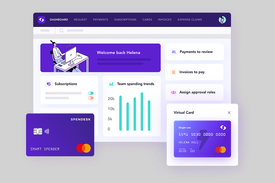 spendesk spend management software interface