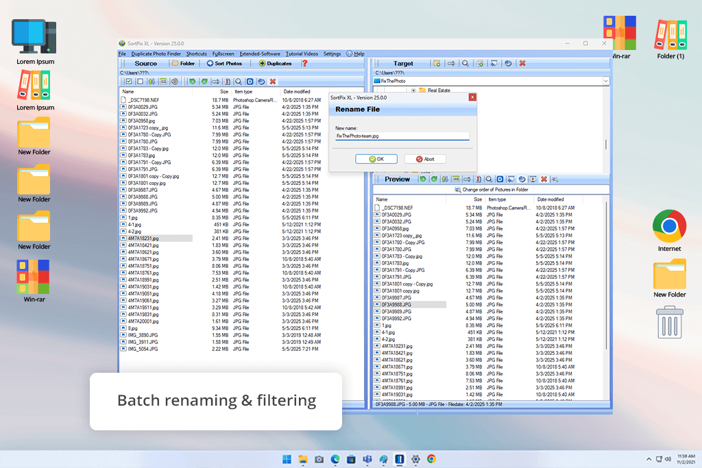 interface terra proxx photo organizing software