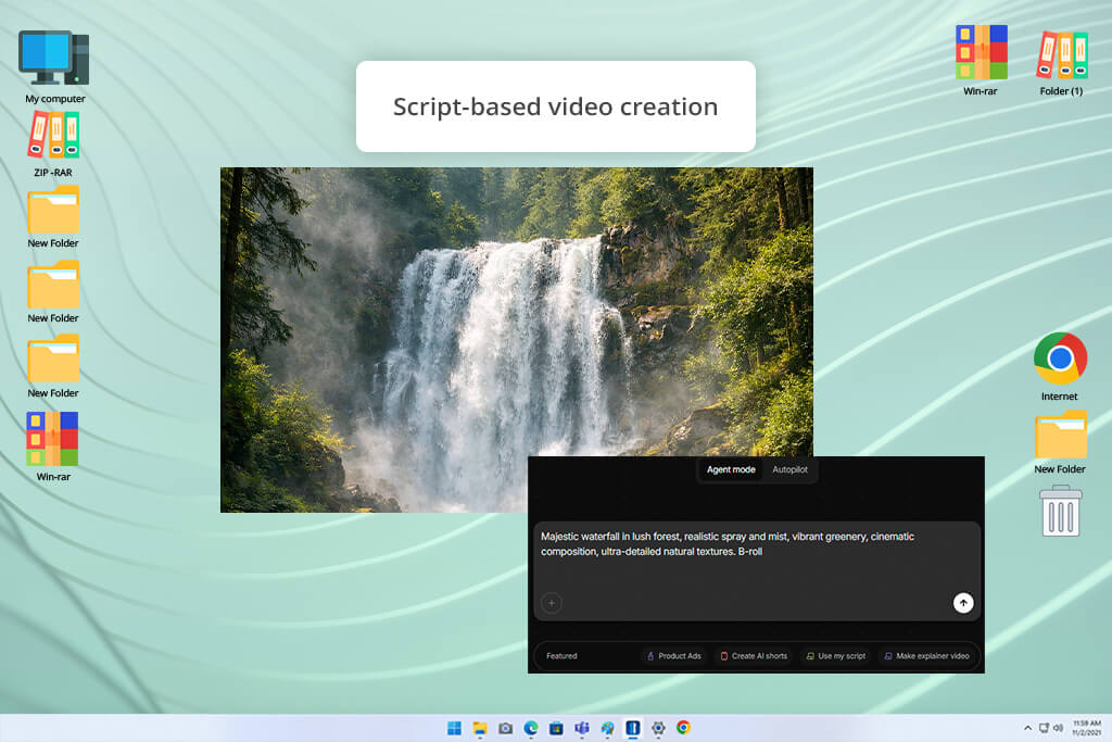 invideo ai b-roll generator