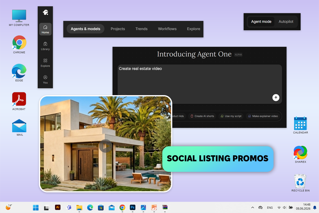 invideo ai real estate video generator