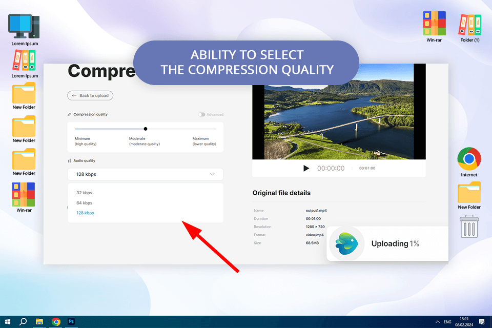 invideo ai video compressor for discord