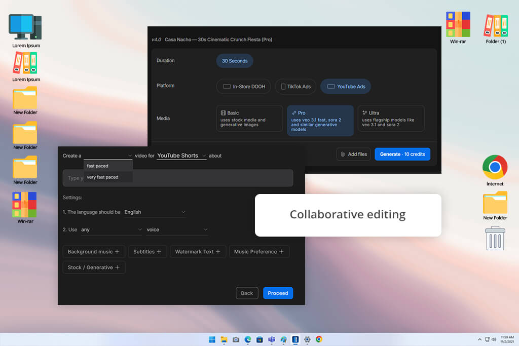 invideo software interface