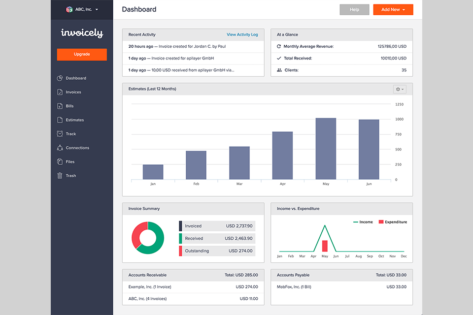 invoiceberry invoice apps interface