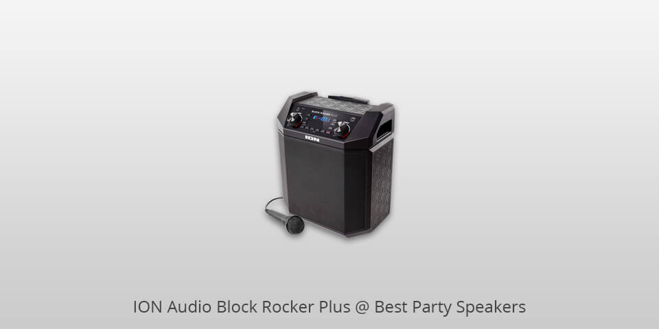 ion audio block rocker plus party speakers