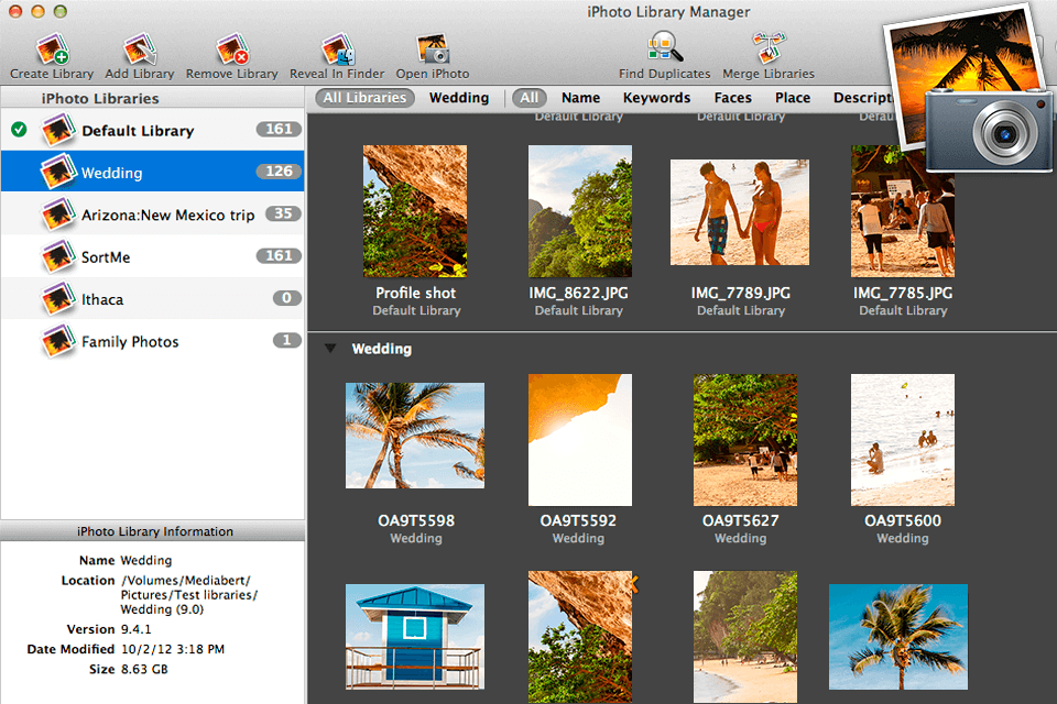 واجهة iphoto