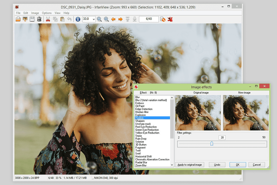 irfanview واجهة بديلة مجانية lightroom