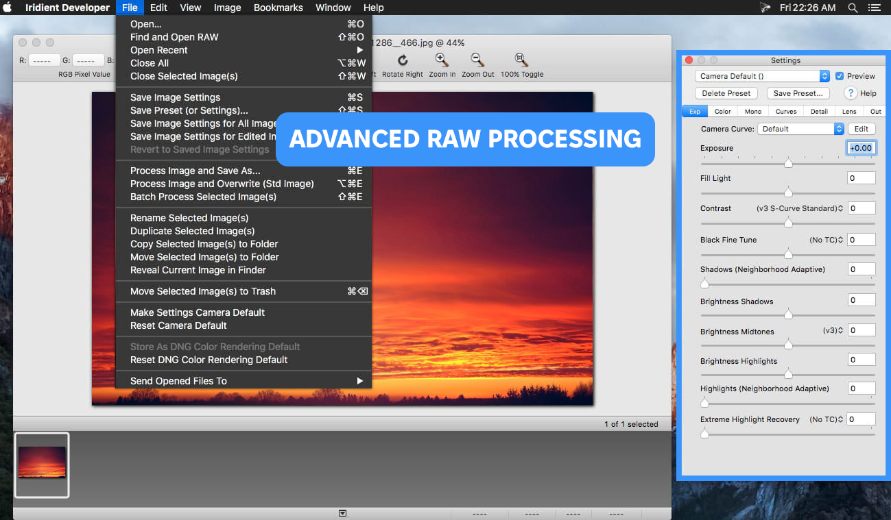 iridient developer interface