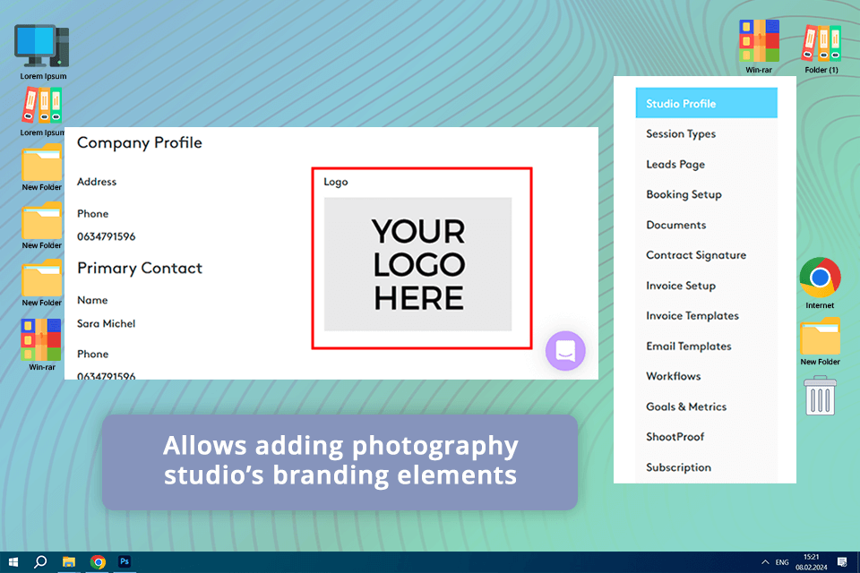 iris works photography studio management software