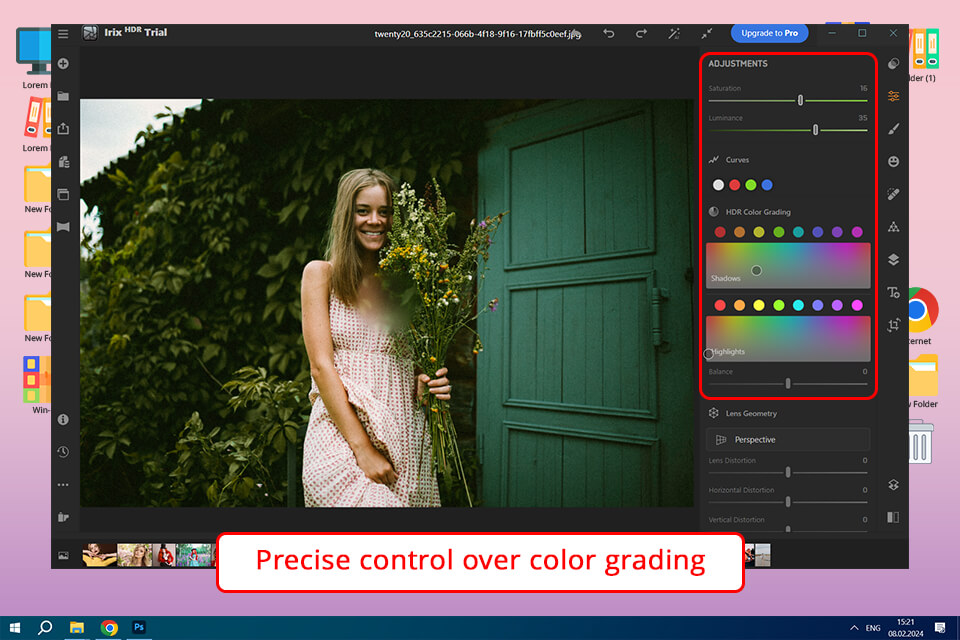 irix hdr color grading