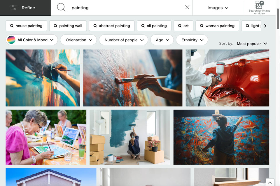 istock storyblocks alternative interface