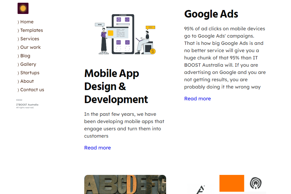 it boost australia website designer services app development