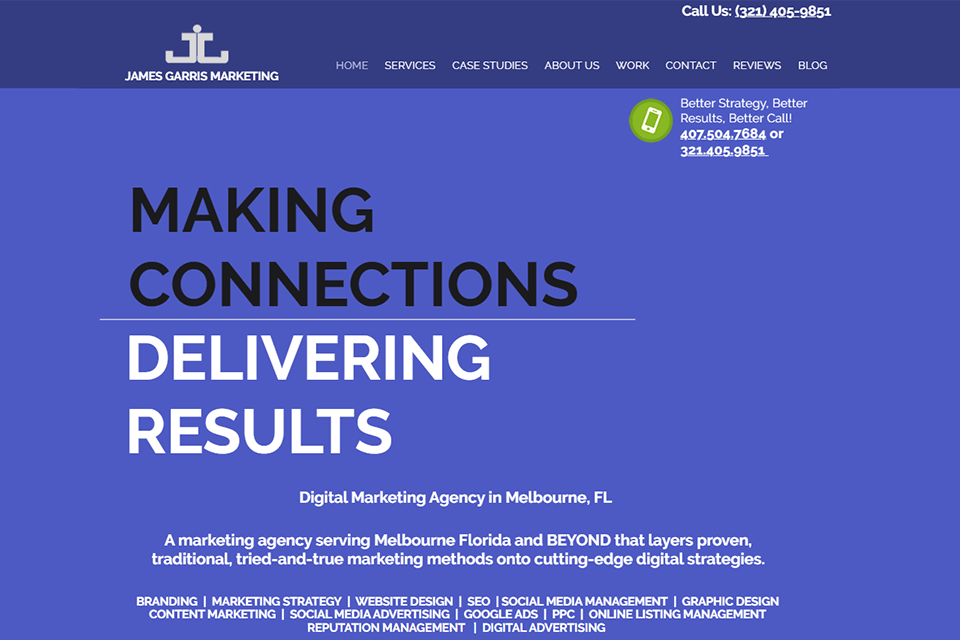 james garris marketing review interface