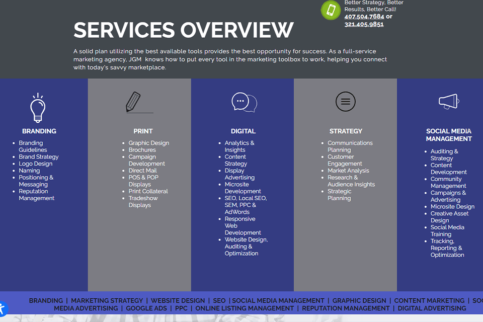 james garris marketing review services