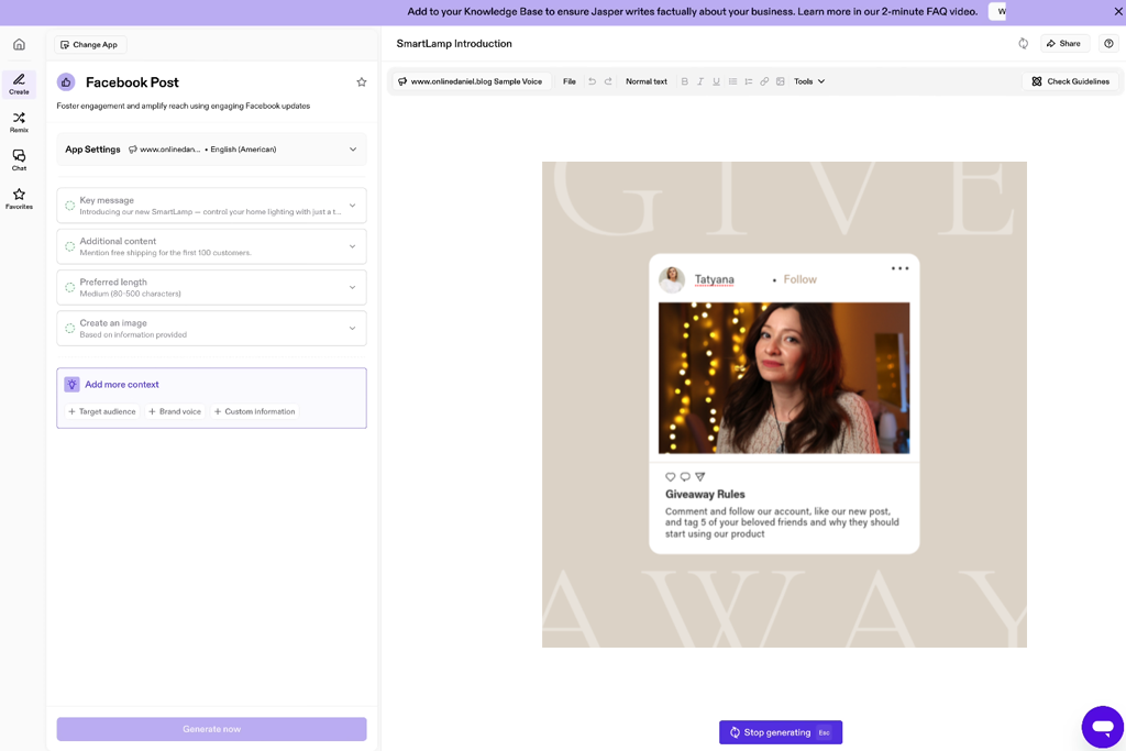 jasper ai tool for content creation