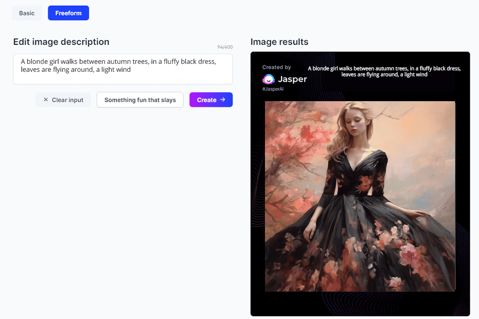 jasper art free form mode