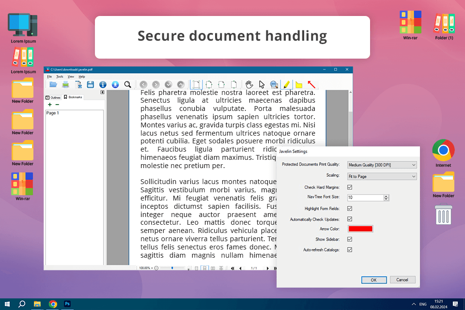 javelin pdf free pdf reader interface