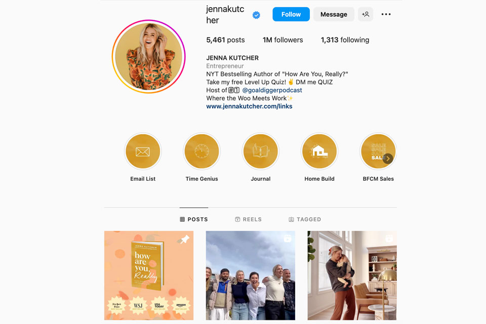 jenna kutcher instagram