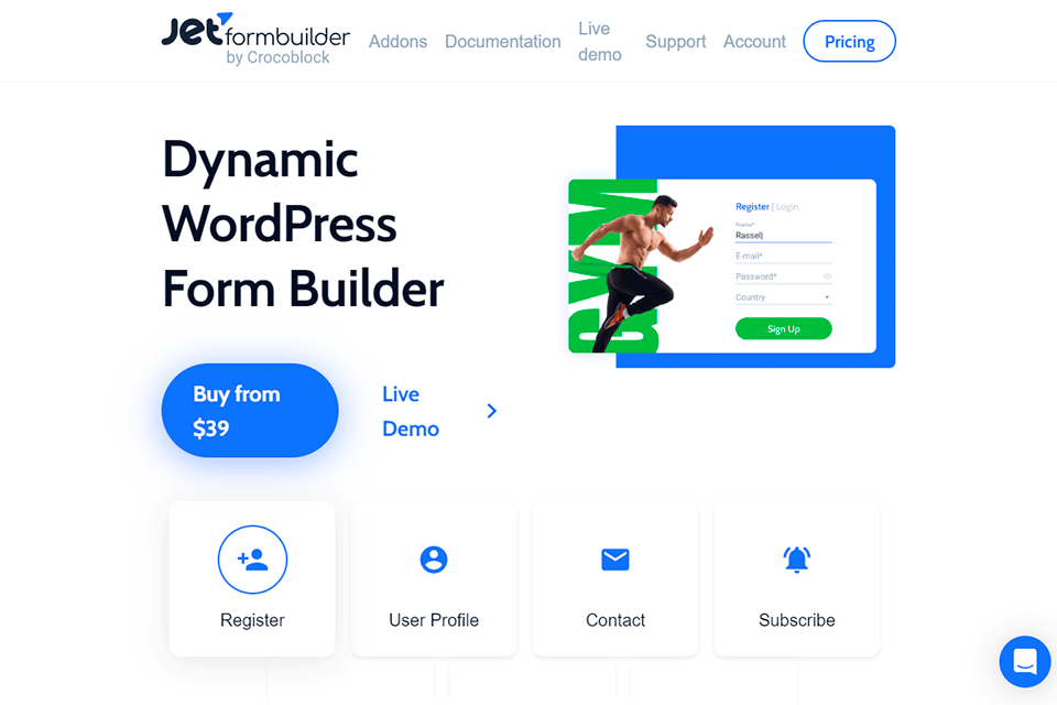jetformbuilder wordpress plugin for blogs website