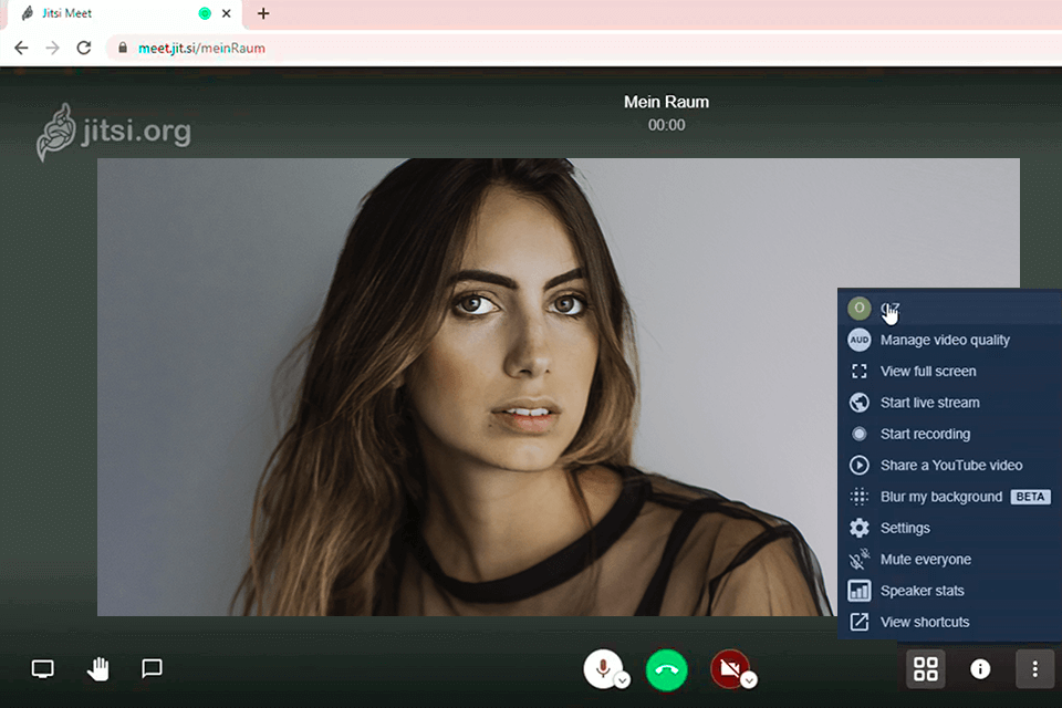 jitsi voip software interface