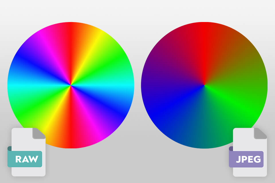 jpeg vs raw color gamut