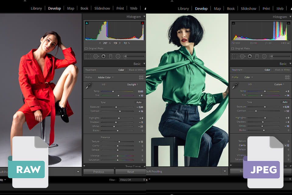 jpeg vs raw white balance