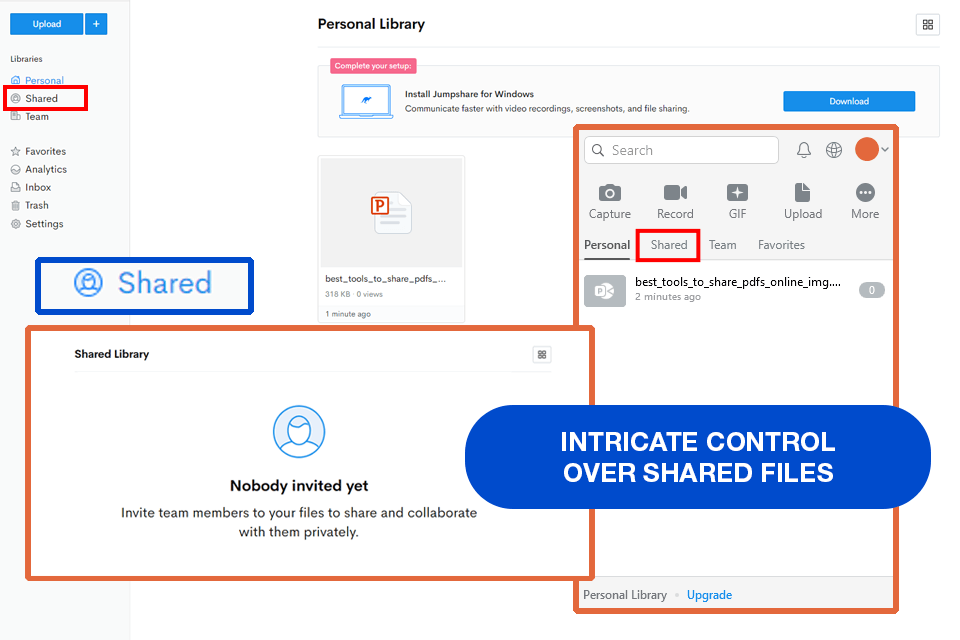 jumpshare tool to share pdfs online