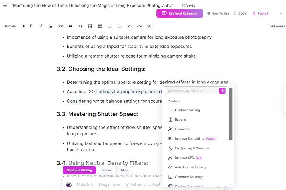 junia.ai best generative ai tool
