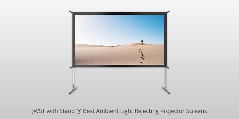 jwst with stand ambient light rejecting projector screen