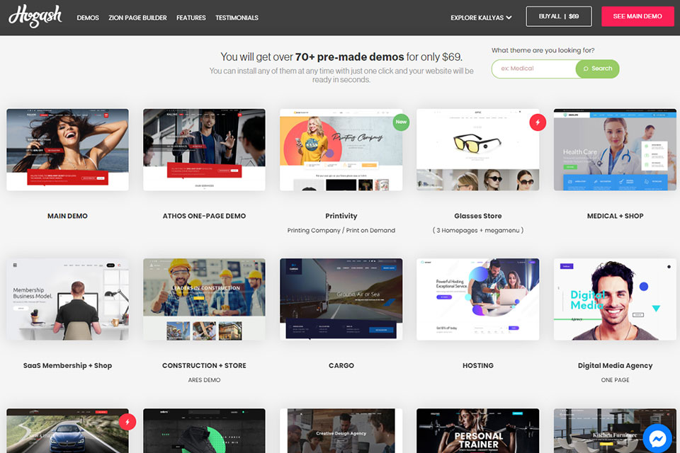 kallyas wordpress theme for graphic designers