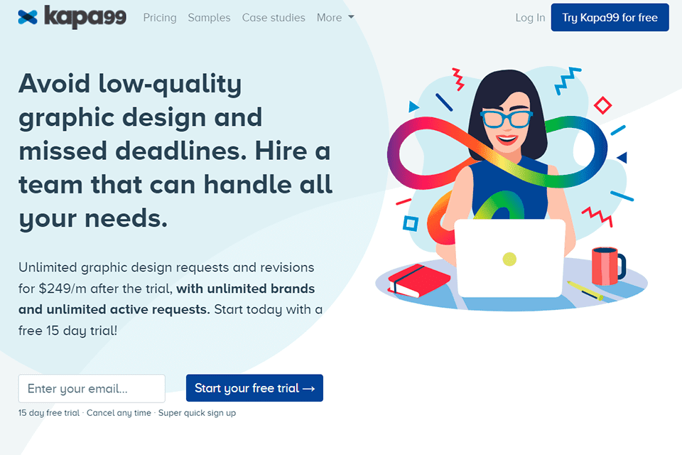 sitio web de la agencia de diseño gráfico kappa99.