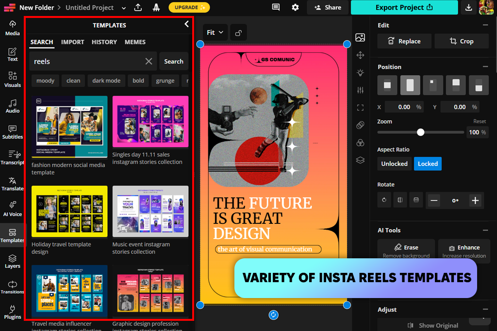 kapwing ai reel generator