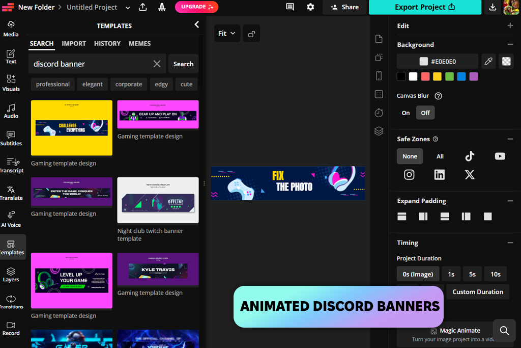 kapwing discord banner maker
