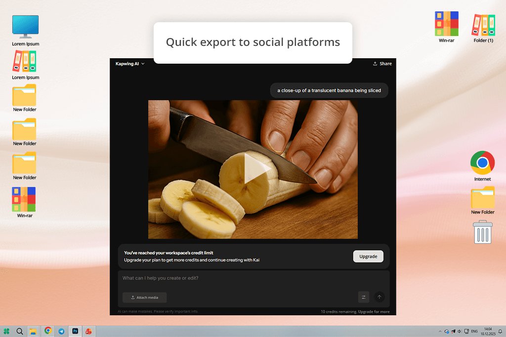 kapwing software interface