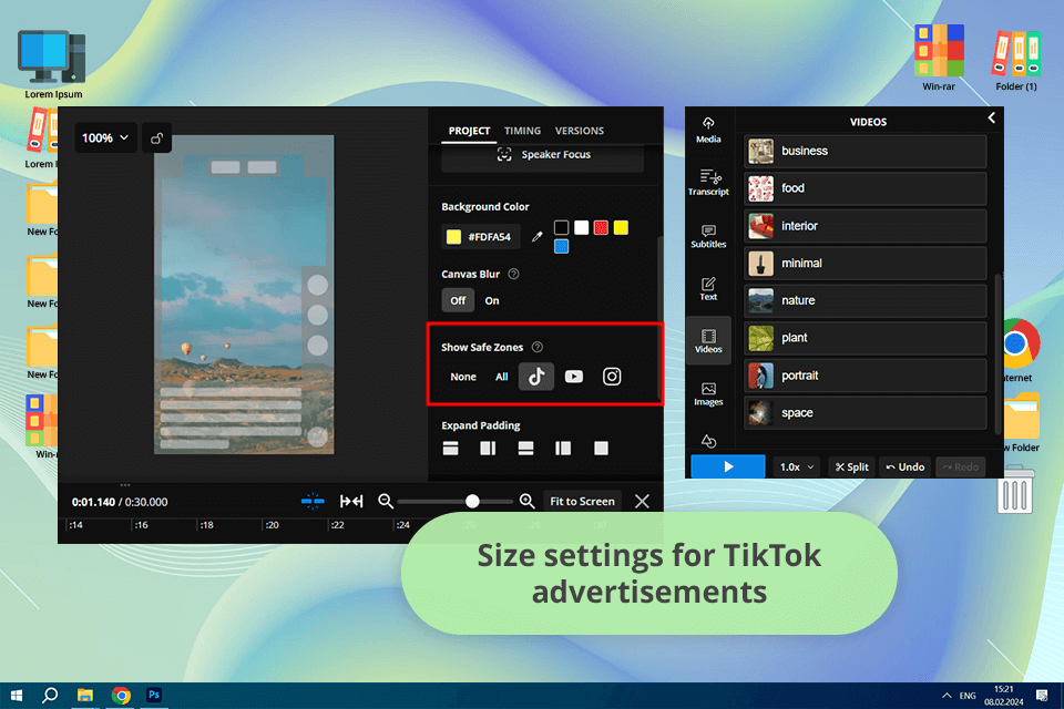 kapwing tiktok ad maker
