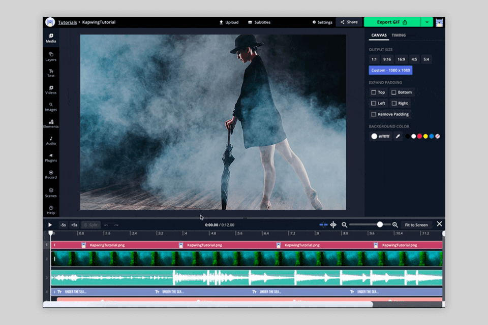 kapwing videostudio pro alternative interface