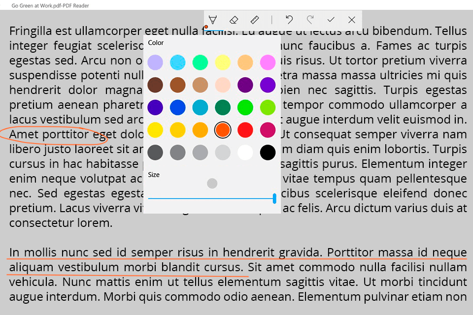 interface de kdan pdf reader éditeurs de pdf pour mac