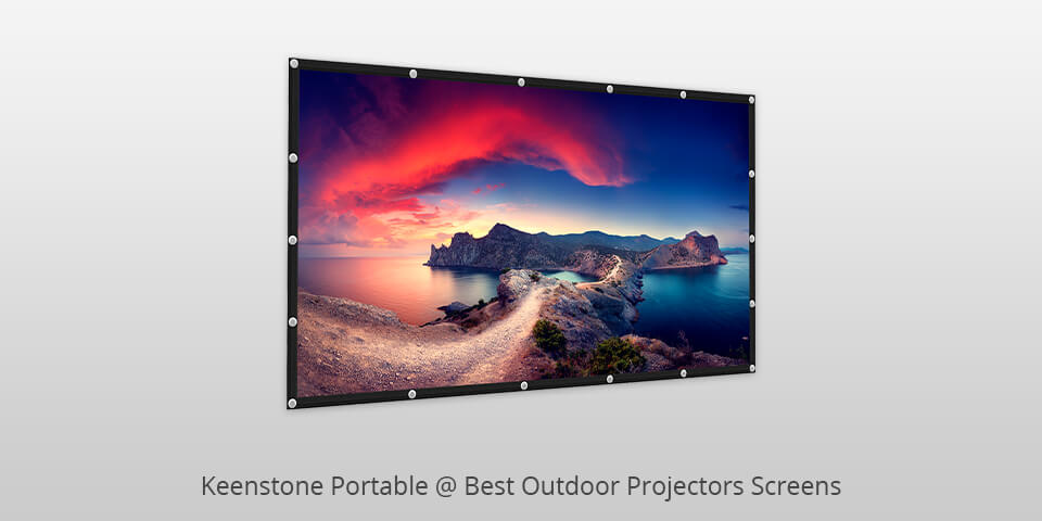 keenstone portable outdoor projector screen
