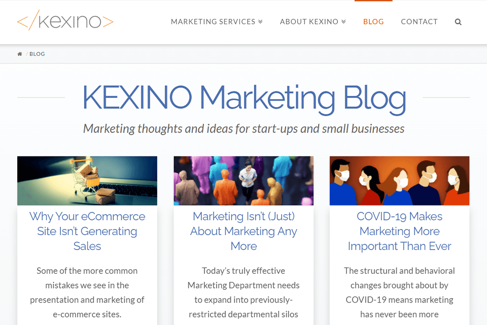 kexino small business marketing company review blog